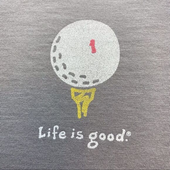 Life Is Good Gray Crusher T-Shirt Size Small New With Tags - Picture 5 of 9